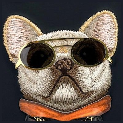 9. Nimmy Glasses Cool Dog iPhone 16 Hülle - Schwarz