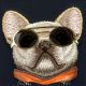 9. Nimmy Glasses Cool Dog iPhone 16 Hülle - Schwarz
