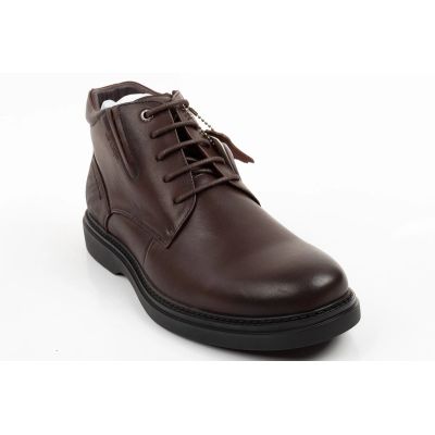 2. Lee Cooper Herrenschuhe, elegante braune Leder-Stiefeletten mit Isolierung