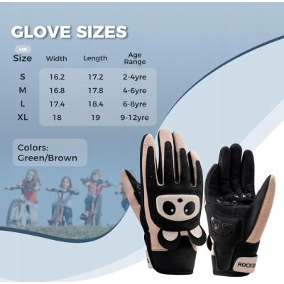 2. ROCKBROS Kinder-Sporthandschuhe schwarz-rosa M