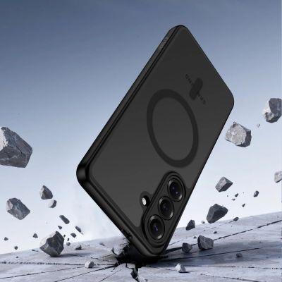6. Tech-Protect BasicMag MagSafe Hülle für Samsung Galaxy S26 – Transparent Schwarz