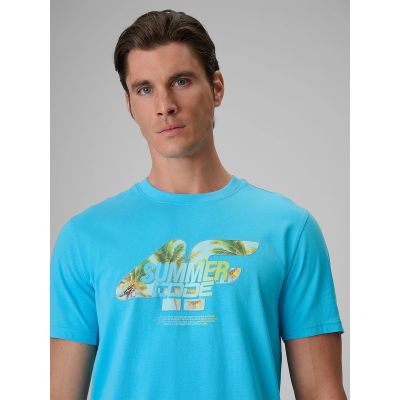 4. Herren-T-Shirt mit Aufdruck, regulär, Größe 4F 4FRSS26TTSHM4305-33S