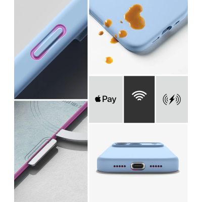 8. Ringke Silikon MagSafe Hülle für iPhone 18 Pro - Hellblau