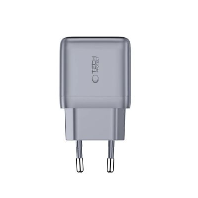 3. Tech-Protect PowerVision NC45W-GaN 1-Port PD 45W Wandladegerät – Dunkelgrau