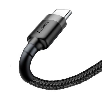 3. BASEUS USB-KABEL AUF USB-C-KANAL 3A 1M GRAU-SCHWARZ