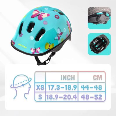 50. METEOR KS06 Schmetterlinge Kinder Fahrradhelm