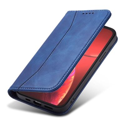 7. Magnet Fancy Case Case für iPhone 13 Pro Max Tasche Kartenetui Kartenhalter Blau
