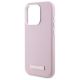 6. Karl Lagerfeld FW Metal Plate MagSafe Hülle für iPhone 15 Pro – Rosa