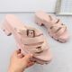6. Zaxy duftende Flip-Flops mit Absatz in Nude W NN285044 INT2009B