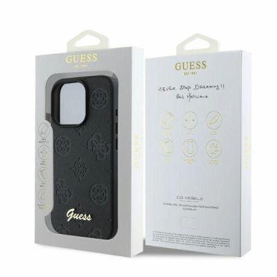 4. Guess 4G Classic Hülle für iPhone 16 Pro – Schwarz
