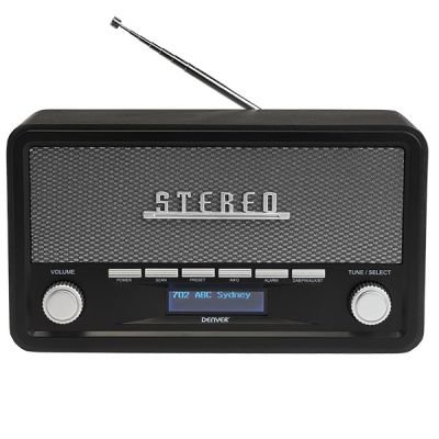 7. Radio Denver DAB-18 Retro Bluetooth – DAB/DAB+/FM – Stereo – Grau