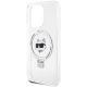 6. Karl Lagerfeld KLHMP15LHMRSCHH iPhone 15 Pro 6,1" weiß/weiß Hardcase Ring Stand Choupette Head MagSafe