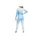 3. GymHero Ombre Rashguard Langarm LONG-BABYBLUE Blau M
