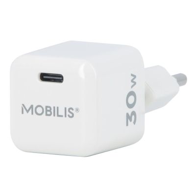 2. Mobilis 001383 Universelles Ladegerät für Mobilgeräte, Weiß, AC-Schnellladung, intern