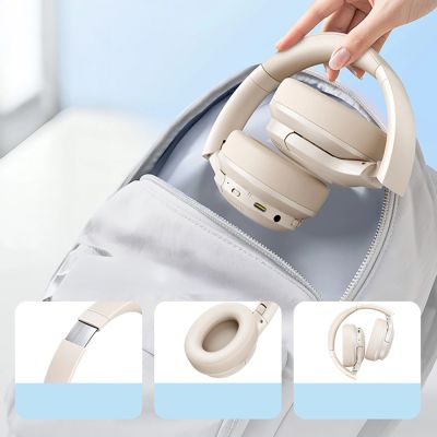 10. Baseus Bass BH1 Lite Kabelloser On-Ear-Kopfhörer mit Bluetooth 6.0 – Weiß