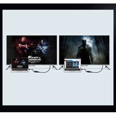 10. Ugreen HDMI - VGA Micro USB / Audio 3,5 mm Miniklinkenadapter schwarz (40248)
