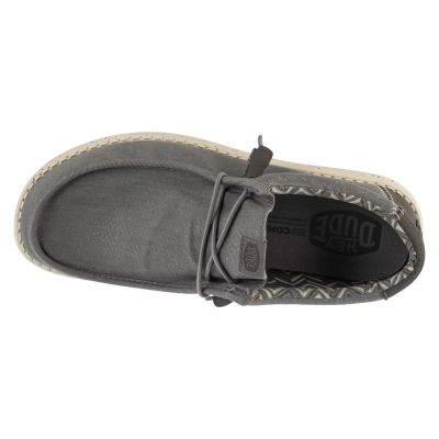 3. Hey Dude Wally Stretch Canvas 40700-1XA Grau 42