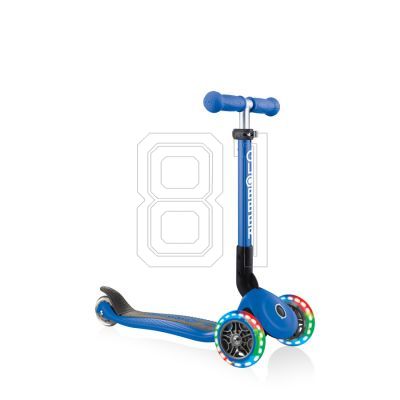 Globber Faltbarer 3-Rad-Scooter Lights Navy Blue Jr 437-100