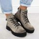 12. Damen-Stiefeletten in Khaki Potocki Z25-JE19317