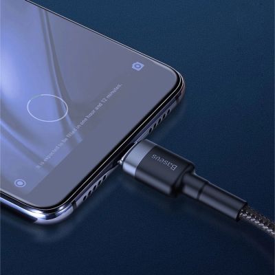 12. Baseus Cafule Kabel USB Typ C SuperCharge 40W Quick Charge 3.0 QC 3.0 Kabel 1m grau-schwarz (CATKLF-PG1)