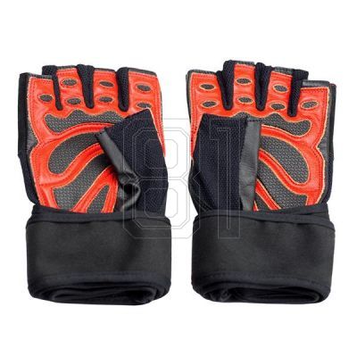 2. Black / Red HMS RST01 gym gloves XL