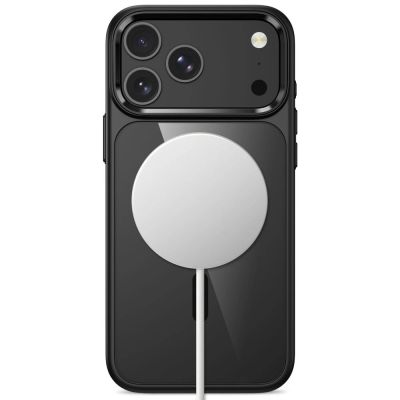 4. Tech-Protect Magmat Magsafe CC Hülle für iPhone 17 Pro / 18 Pro – Transparent Schwarz