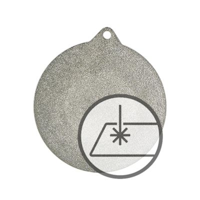 2. Medaille mit Gravur auf Laminat