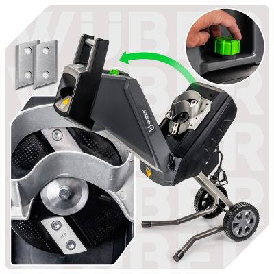 10. Elektrischer Asthäcksler 2500W 45L W94205 WUBER