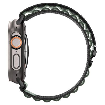 6. Armband Spigen WBF1 Armband für Apple Watch 44 / 45 / 46 / 49 mm - Schwarz und Grün