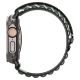 6. Armband Spigen WBF1 Armband für Apple Watch 44 / 45 / 46 / 49 mm - Schwarz und Grün