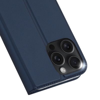 4. Dux Ducis Skin Pro Hülle für iPhone 16 Pro Max mit Klappe und Kartenfach – Blau