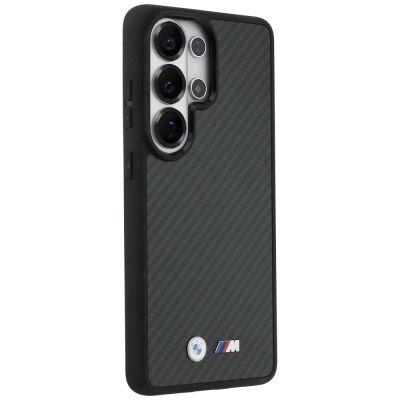 4. BMW M Kevlar Logo MagSafe Hülle für Samsung Galaxy S26 Ultra - Schwarz