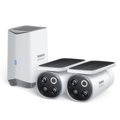 Baseus Security S1 Pro Dual 3K Outdoor-Überwachungsset (2 Kameras) – Weiß