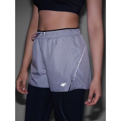 5. Schnelltrocknende Laufshorts für Damen 4F 4FWAW24TFSHF0758-25S