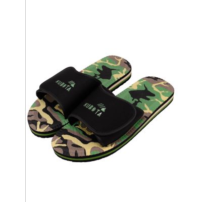 13. Kubota Flip-Flops mit Klettverschluss, mehrfarbig, camouflageschwarz K24AW-100-002-23-1