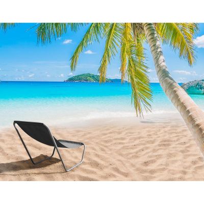 6. Faltbarer Garten- und Strandstuhl mit Tasche, grau, Enero Camp