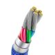 7. Baseus Crystal Shine Serie Schnelllade-Datenkabel USB Typ A auf USB Typ C 100W 2m blau (CAJY000503)