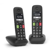 Gigaset E290 Duo - Schnurloses DECT-Telefon schwarz