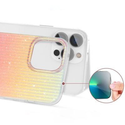 5. Kingxbar Travel Series Luxury Elegant Case für iPhone 13 Pro Orange (Sonnenuntergang)