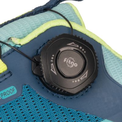 9. Trollkids Trollfjord Hiker Low XT Wasserdichte Schuhe Harbor Blue/Spring Leaf/Aquamarine Mist