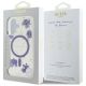 8. Guess Resin Flowers Glitter MagSafe Hülle für iPhone 16 - Lila