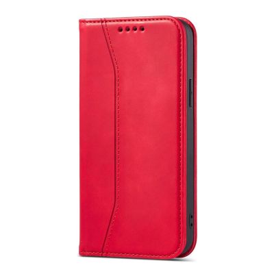 7. Magnet Fancy Case Hülle für iPhone 14 Pro Flip Cover Wallet Ständer rot