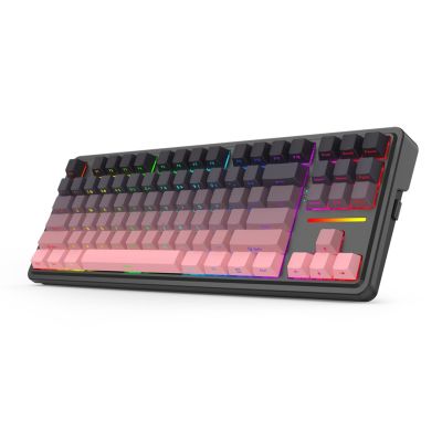 2. REDRAGON K728SP-RGB-PRO Antonium Pro Tastatur USB + RF Wireless + Bluetooth Schwarz, Pink