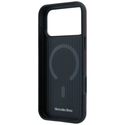 7. Mercedes Leder 3D MagSafe Hülle für iPhone 17 Pro Max - Marineblau