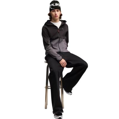 5. Herren-Sweatjacke Puma Tech Slim Elevated schwarz-grau 693951 34