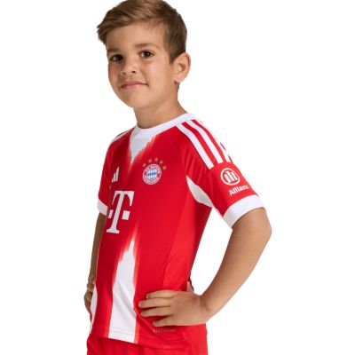 12. adidas FC Bayern 25/26 Heimtrikot rot JN8510 Kinder-Sportset