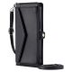 12. Samsung Galaxy A56 5G Leder-Wallet-Case mit Standfunktion und Tragegurten – Schwarz