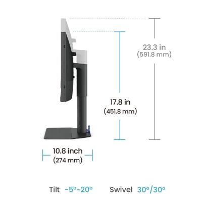 5. BenQ SW242Q Computermonitor 61,2 cm (24,1") 2560 x 1600 px WQXGA LED Schwarz