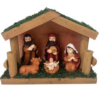 4. Weihnachtskrippe 15 x 6,5 x 11 cm Saska Garden
