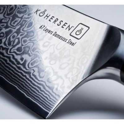 7. Kohersen Elegance Hackmesser aus Ebenholz, 16,5 cm